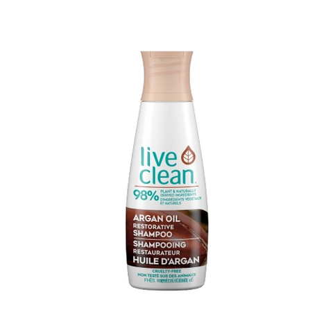 Live Clean Argan Oil Restorative Shampoo 350mL - Yeswellness.com