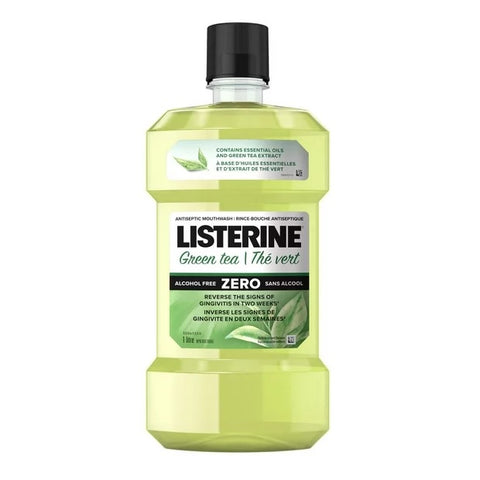 Listerine Green Tea Zero Antiseptic Mouthwash 1L