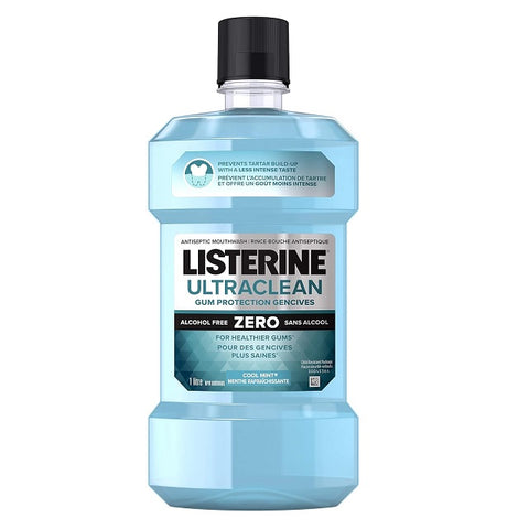 Listerine Ultraclean Gum Protection Zero Antiseptic Mouthwash 1L