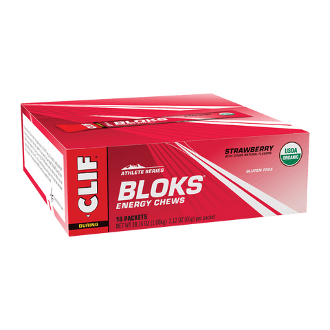 Clif Blocks Energy Chews Strawberry 18 x 60g