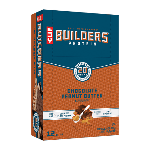 Clif Builders Protein Bar Chocolate Peanut Butter 12 x 68g