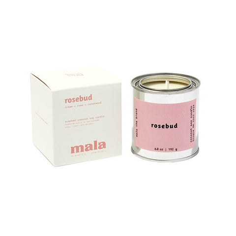 The Mala Brand Scented Candle Rosebud 6.8oz