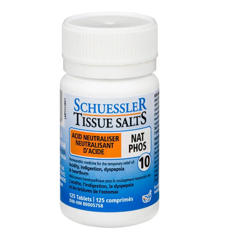 Martin & Pleasance Schuessler Tissue Salts Nat Phos No.10 Acid Neutraliser 125 Tablets