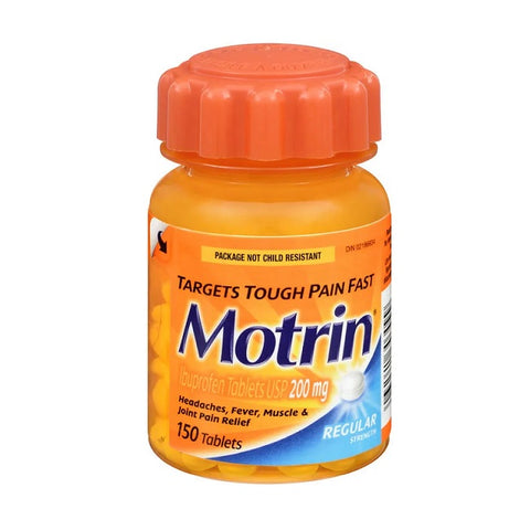 Motrin Ibuprofen Tablets 200mg Regular Strength 150 Tablets