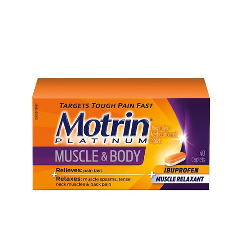 Motrin Platinum Muscle & Body Ibuprofen Caplets - YesWellness.com