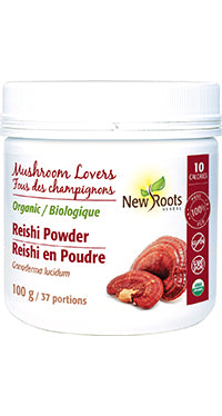 New Roots Herbal Mushroom Lovers Reishi Powder 100g - Yeswellness.com