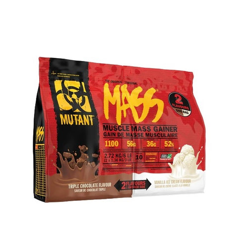 Mutant Mass Muscle Gainer Dual Chamber 6Lbs vanilla