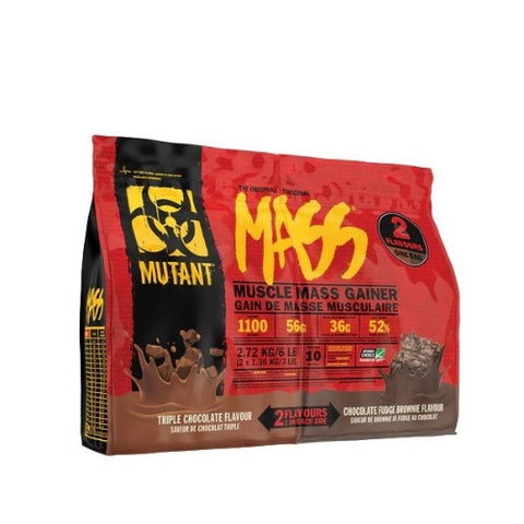 Mutant Mass Muscle Gainer Dual Chamber 6Lbs (Various Flavours) chocolate