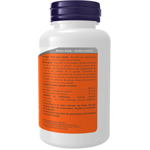 NOW NAC-Acetyl Cysteine 600mg 100Vcap