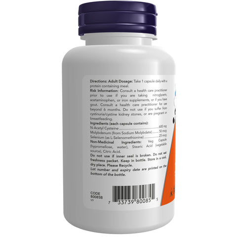 NOW NAC-Acetyl Cysteine 600mg 100Vcap