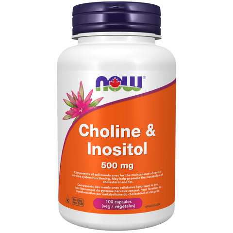 NOW Choline Inositol 500mg 100Caps