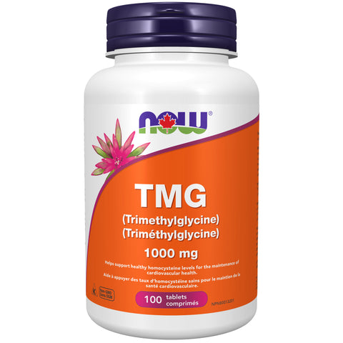 NOW TMG (Trimethylglycine) 1000mg 100 Tab - Yeswellness.com