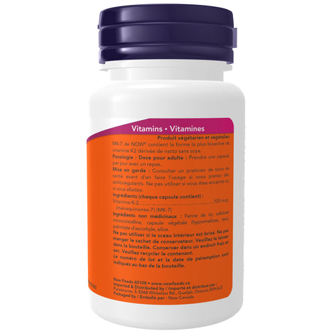 NOW MK-7 Vitamin K-2 100mcg 60Vcap