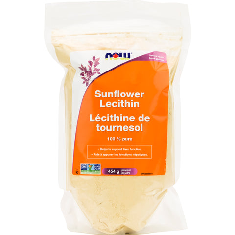 NOW Sunflower Lecithin Pwd nonGMO 454g - Yeswellness.com