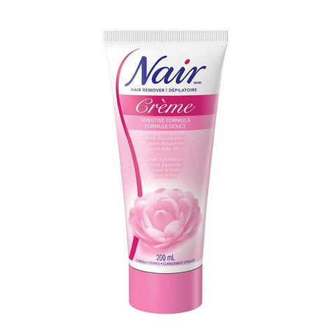 Nair Hair Remover Creme Sensitive Formula With Sweet Almond Oil And Baby Oil 200mL