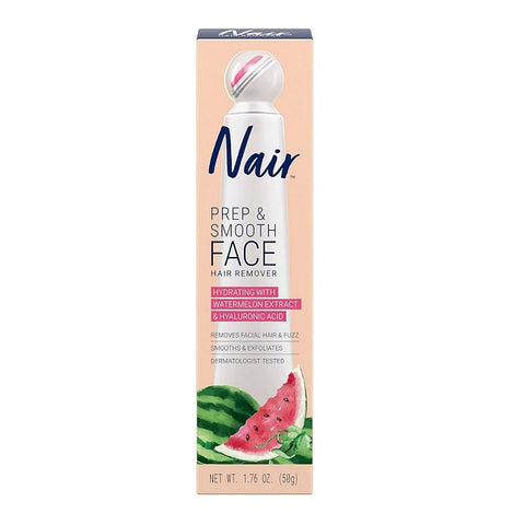 Nair Prep & Smooth Face Hair Remover Hydrating With Watermelon Extract & Hyaluronic Acid 50g