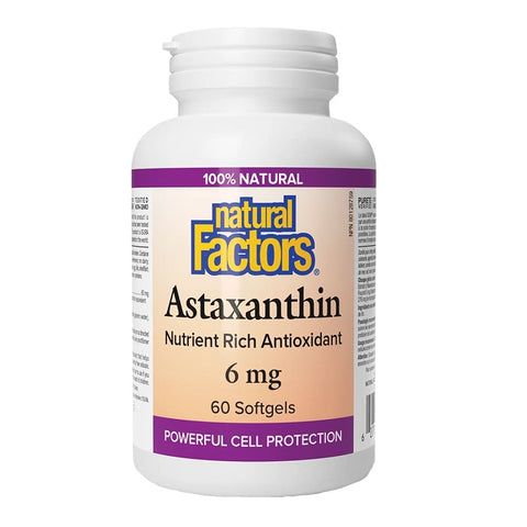 Natural Factors Astaxanthin 6mg 60 Softgels