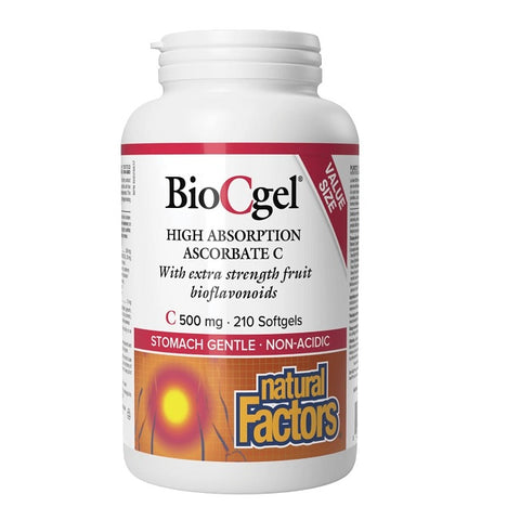 Natural Factors BioCgel High Absorption Ascorbate C 500mg Softgels