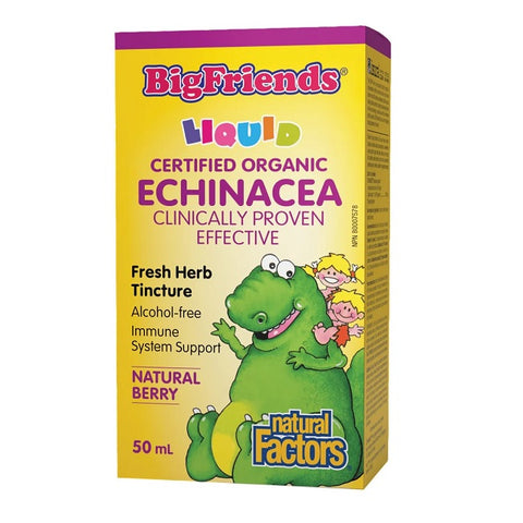 Natural Factors Echinacea Alcohol-Free Fresh Herb Tincture For Kids 50mL