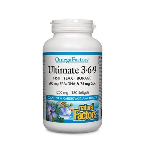 Natural Factors OmegaFactors Ultimate 3-6-9 1200mg