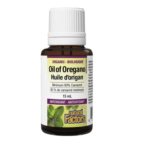 Natural Factors Organic Oil of Oregano Liquid