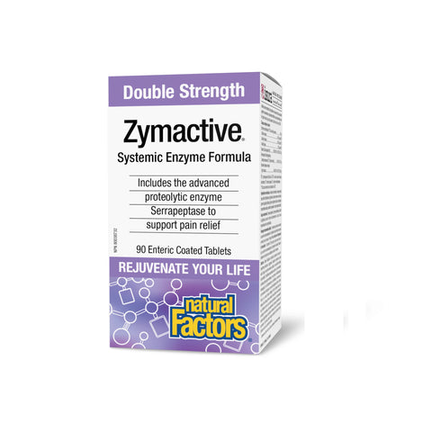 Natural Factors Zymactive Double Strength 90 Enteric Coated Tablets - YesWellness.com