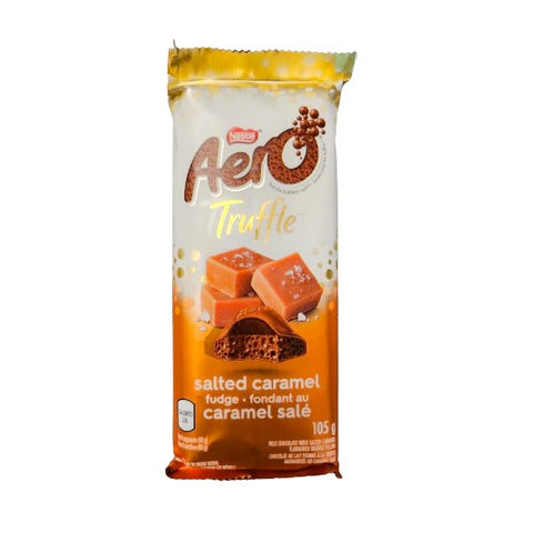 Nestle Aero Truffle Salted Caramel Chocolate Bar 105g