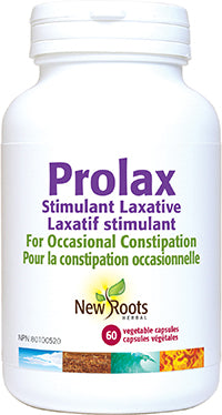 New Roots Herbal Prolax Stimulant Laxative 60 Capsules - Yeswellness.com