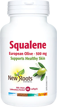 New Roots Herbal Squalene 500mg 60 Softgels - Yeswellness.com