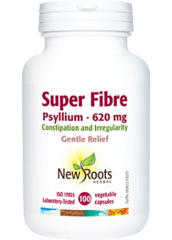 New Roots Herbal Super Fiber Psyllium 620mg 100 Capsules