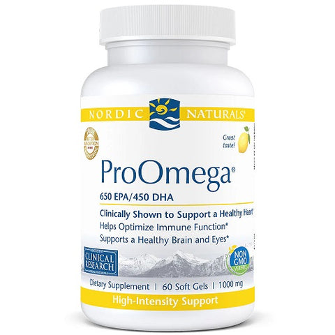 Nordic Naturals ProOmega 1000mg 60 Soft Gels Great Lemon Taste (Discontinued)