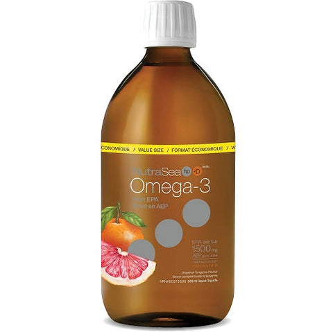 Expires December 2024 Clearance NutraSea+D Omega-3 + Vitamin D EPA & DHA 1250mg Liquid Grapefruit Tangerine 500 mL