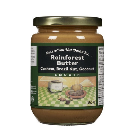 Nuts to You Rainforest Nut Butter Smooth 365g - YesWellness.com