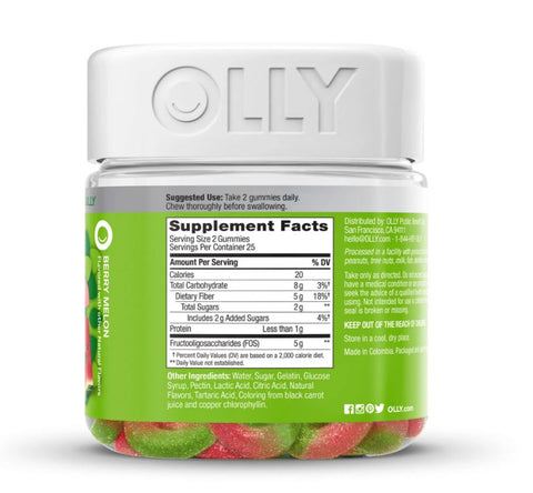 OLLY Fibre Gummy Rings 50 Count