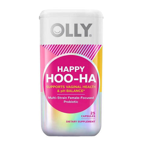 OLLY Happy Hoo-Ha Capsules Probiotic for Women 25 Capsules