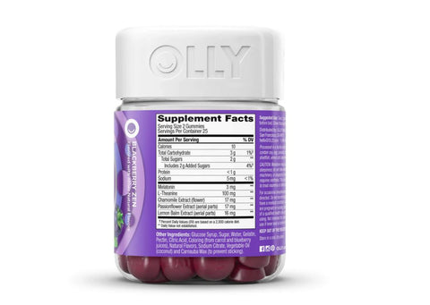 OLLY Sleep Blackberry Zen 50 Gummies