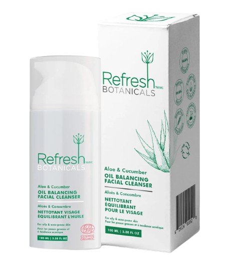 Refresh Botanicals Oil Balancing Facial Cleanser with Aloe & Cucumber 100mL