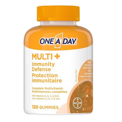 Expires March 2025 Clearance One A Day Multi+ Immunity Defence Complete Multivitamin for Adults 120 Gummies