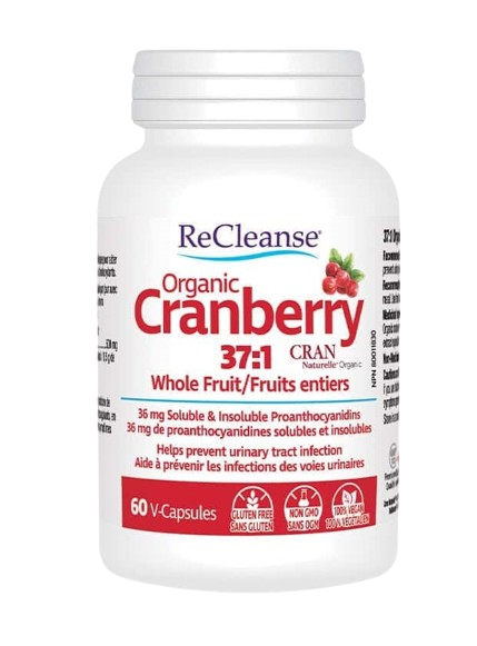 Prairie Naturals ReCleanse Organic Cranberry 60 V-Capsules - Yeswellness.com