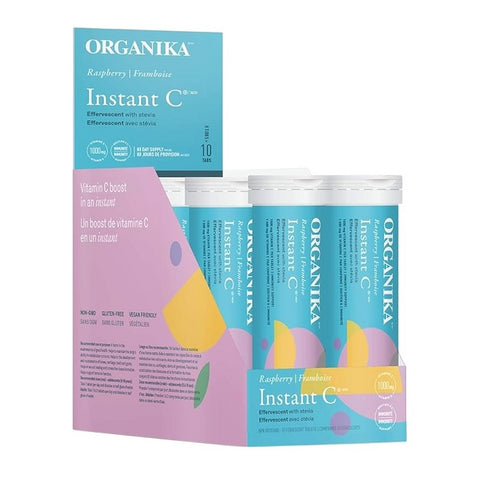 Organika Instant C, D, Zinc Immunity 8 Tubes x 10 Tablets (Various Flavours)