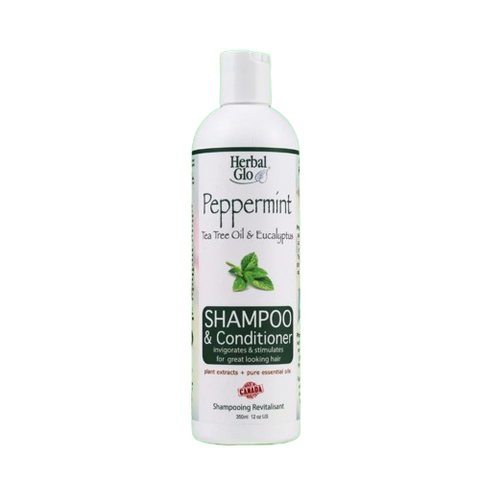 Herbal Glo Peppermint & Tea Tree Shampoo 350mL - Yeswellness