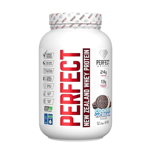 Perfect Sports PERFECT New Zealand Whey Concentrate 1.6 lbs (Various Flavours) - YesWellness.com