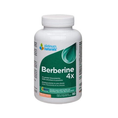 Platinum Naturals Berberine 4X Capsules (Various Sizes) - YesWellness.com