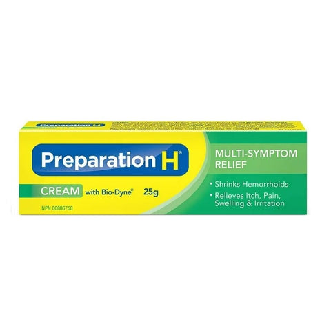 Preparation H Multi Symptom Relief Cream With Bio Dyne 25g