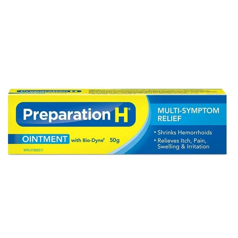 Preparation H Multi Symptom Relief Ointment With Bio Dyne 50g 