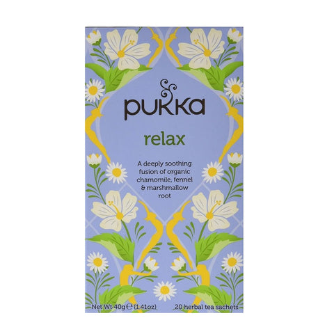 Pukka Relax Chamomile Fennel & Marshmallow Herbal Tea 20 Sachets