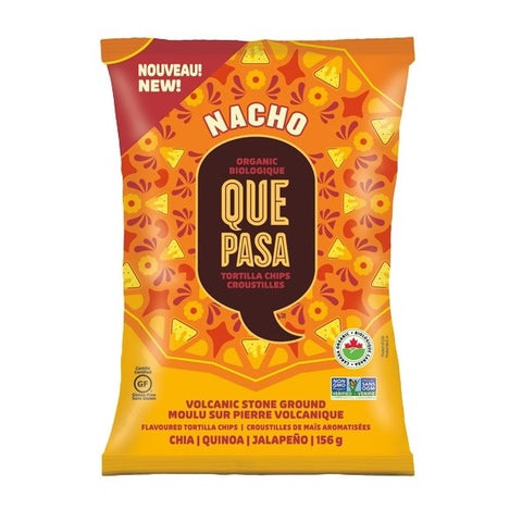 Que Pasa Organic Tortilla Chips Nacho 12 x 156g