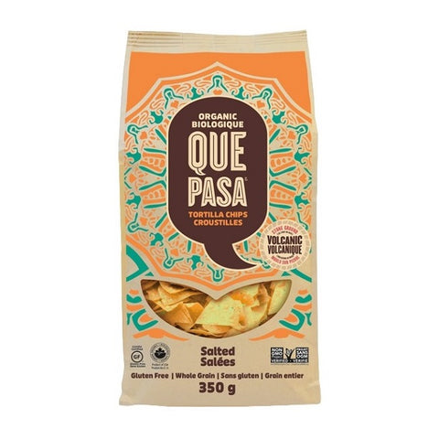 Que Pasa Organic Tortilla Chips Salted 12 x 350g