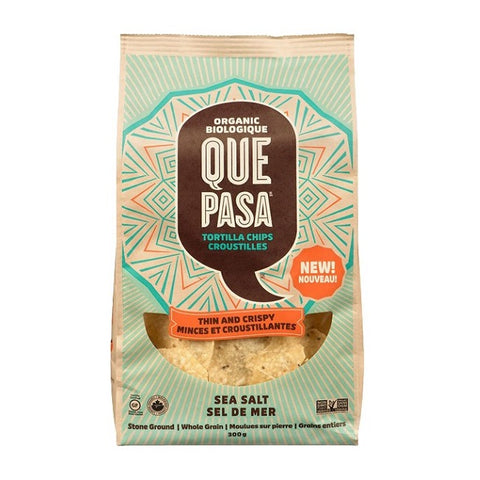 Que Pasa Thin And Crispy Tortilla Chips Sea Salt 12 x 300g