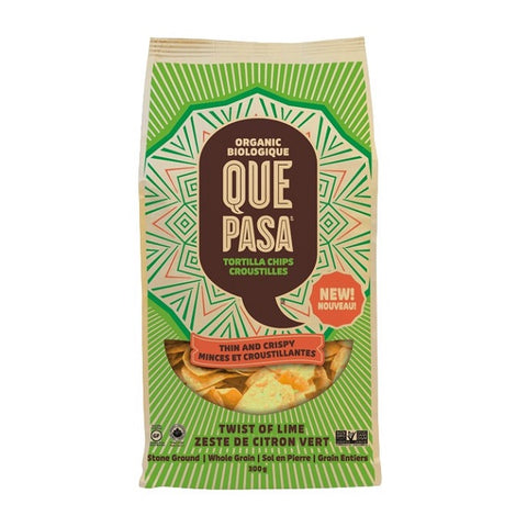 Que Pasa Thin And Crispy Tortilla Chips Twist Of Lime 12 x 300g